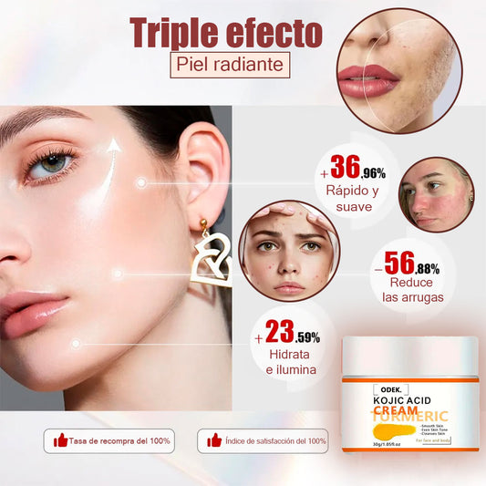 Crema Facial Iluminadora Odek con Ácido Kójico y Cúrcuma